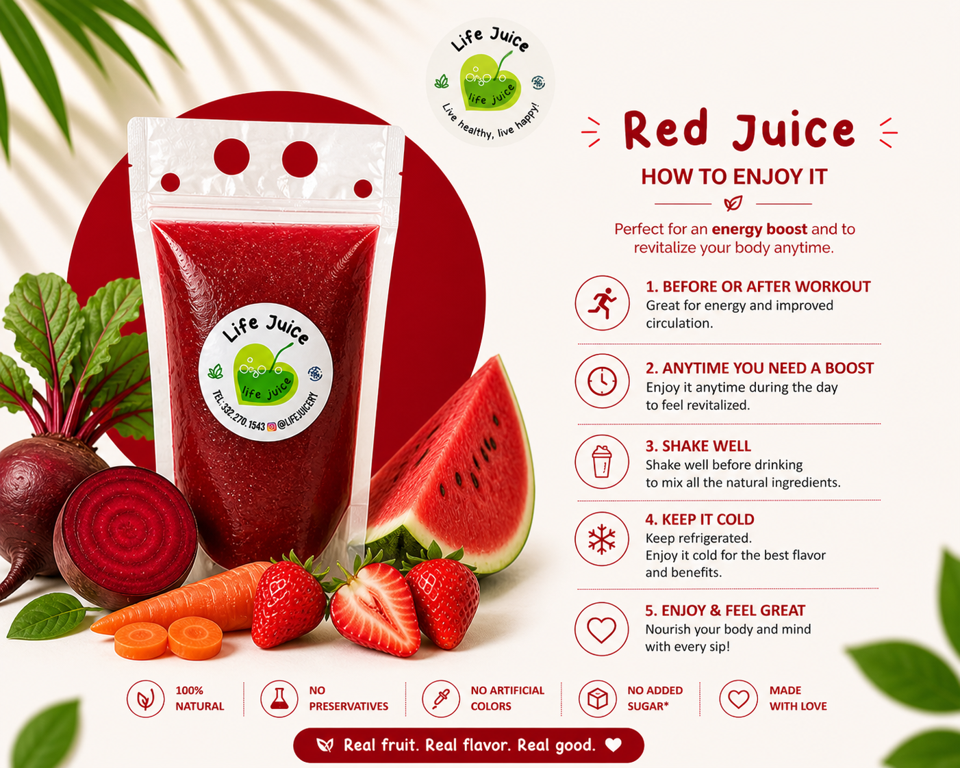 Red Juice Pack ❤️